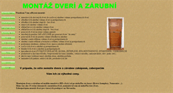 Desktop Screenshot of montazdveriazarubni.sk
